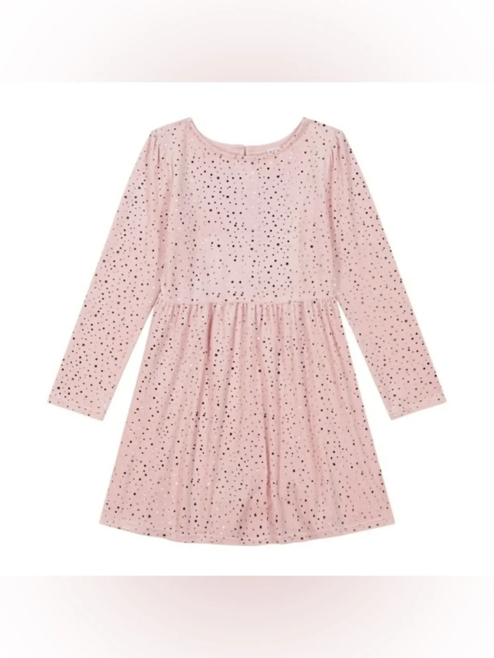GAP Light Pink Eyelet Long Sleeve Dress Size Medium (7/8)